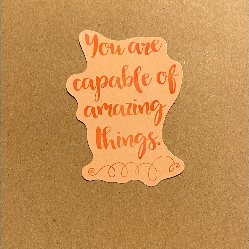 🌈20/$12🌈 You Are Capable of Amazing Things Sticker